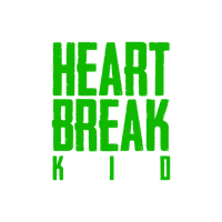 heart break kid logo on a black background